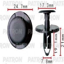Клипса пластмассовая PATRON BMW / P37-1490