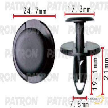 Клипса пластмассовая PATRON BMW / P37-1490