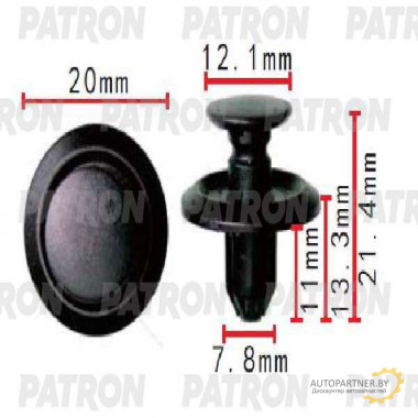 Клипса пластмассовая PATRON Nissan / P37-1494
