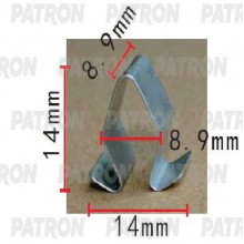Зажим металлический PATRON Audi,Seat,Skoda,Volkswagen / P37-1495