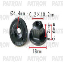Гайка пластмассовая PATRON BMW / P37-1499