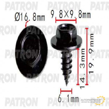 Шуруп металлический PATRON GM / P37-1503