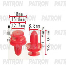Клипса пластмассовая PATRON Nissan / P37-1507