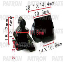 Клипса пластмассовая PATRON GM / P37-1518