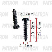 Шуруп металлический PATRON Audi,Seat,Skoda,Volkswagen / P37-1525
