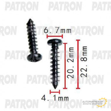 Шуруп металлический PATRON Audi,Seat,Skoda,Volkswagen / P37-1525
