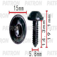 Винт металлический PATRON Audi,Seat,Skoda,Volkswagen / P37-1530