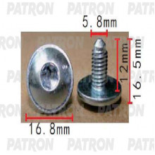 Винт металлический PATRON Audi,Seat,Skoda,Volkswagen / P37-1531