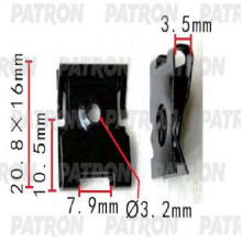 Скоба металлическая PATRON Audi,Seat,Skoda,Volkswagen / P37-1536