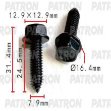 Винт металлический PATRON GM / P37-1543