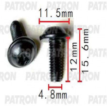 Болт металлический PATRON Audi,Seat,Skoda,Volkswagen / P37-1544