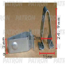 Зажим металлический PATRON Audi, Seat, Skoda, Volkswagen / P37-1549