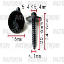 Винт металлический PATRON FORD / P37-1550