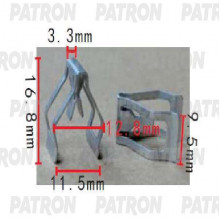 Зажим металлический PATRON Audi,Seat,Skoda,Volkswagen / P37-1553