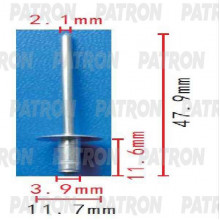 Заклепка металлическая PATRON Toyota / P37-1555