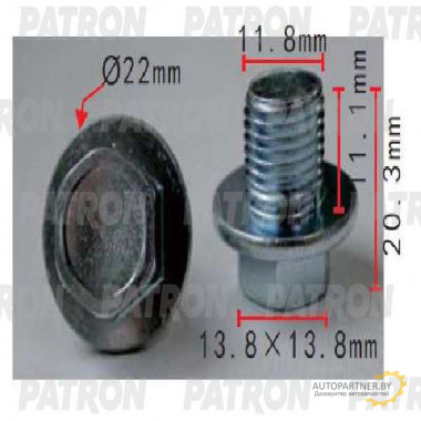 Пробка масляного поддона PATRON Toyota / P37-1561