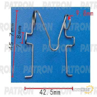Зажим металлический PATRON Toyota / P37-1563