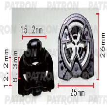 Клипса пластмассовая PATRON Audi,Seat,Skoda,Volkswagen / P37-1566