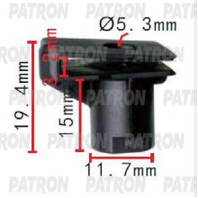 Клипса пластмассовая PATRON Mercedes / P37-1574