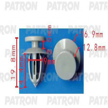 Клипса пластмассовая PATRON GM / P37-1579