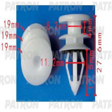Клипса пластмассовая PATRON GM / P37-1581