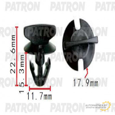 Клипса пластмассовая PATRON Mercedes / P37-1582