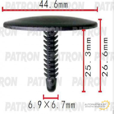 Клипса пластмассовая PATRON Ford / P37-1586