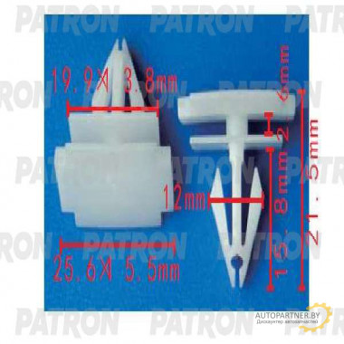 Клипса пластмассовая PATRON GM / P37-1589