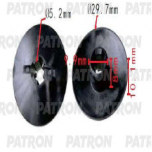 Клипса пластмассовая PATRON GM / P37-1590