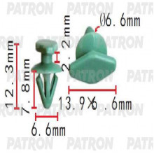 Клипса пластмассовая PATRON GM / P37-1592