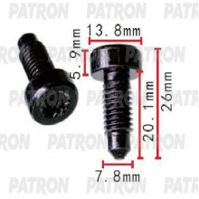 Винт металлический PATRON Audi,Seat,Skoda,Volkswagen / P37-1593