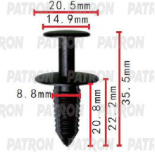 Клипса пластмассовая PATRON Mercedes / P37-1594
