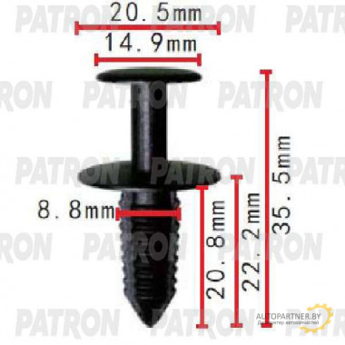 Клипса пластмассовая PATRON Mercedes / P37-1594