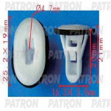 Клипса пластмассовая PATRON GM / P37-1595