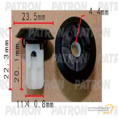 Клипса пластмассовая PATRON BMW / P37-1597