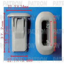 Клипса пластмассовая PATRON Mercedes / P37-1605