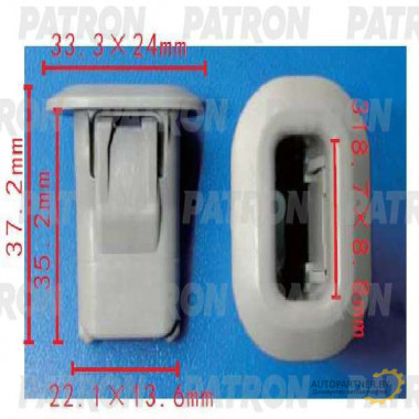 Клипса пластмассовая PATRON Mercedes / P37-1605