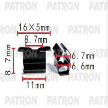 Скоба металлическая PATRON Audi,Seat,Skoda,Volkswagen / P37-1611