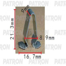 Скоба металлическая PATRON Audi,Seat,Skoda,Volkswagen / P37-1613