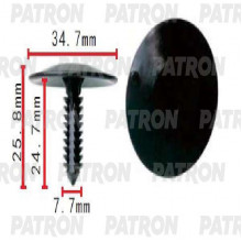 Клипса пластмассовая PATRON GM / P37-1617