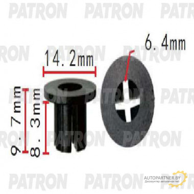 Клипса пластмассовая PATRON Mercedes / P37-1622