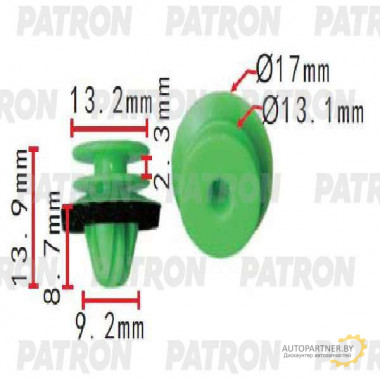 Клипса пластмассовая PATRON Mercedes / P37-1623