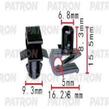 Клипса пластмассовая PATRON Mercedes / P37-1625