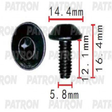 Винт металлический PATRON Audi,Seat,Skoda,Volkswagen / P37-1629