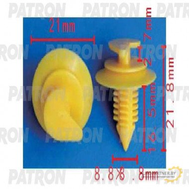 Клипса пластмассовая PATRON Fiat / P37-1630