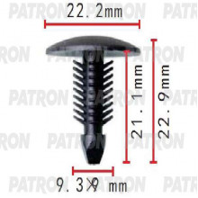 Клипса пластмассовая PATRON Fiat / P37-1631