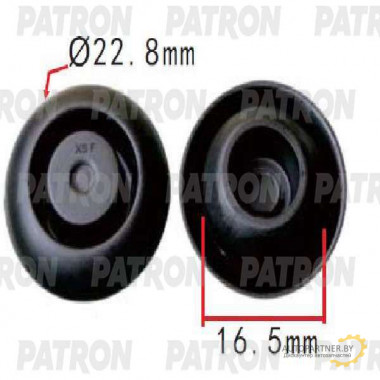 Клипса пластмассовая PATRON Mercedes / P37-1637