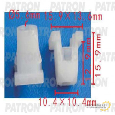 Клипса пластмассовая PATRON GM / P37-1638