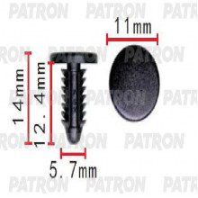 Клипса пластмассовая PATRON Mercedes / P37-1643