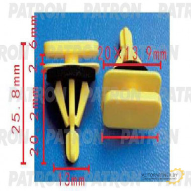 Клипса пластмассовая PATRON GM / P37-1646